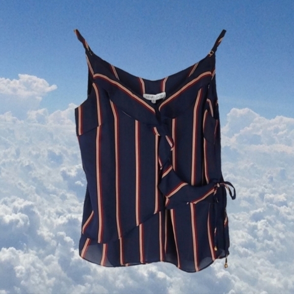 Navy Striped Camisole Top, S - Picture 1 of 4